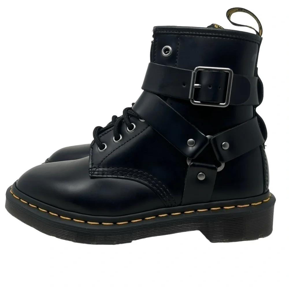 Dr. Martens Black Combat Boots - Picture 3 of 11